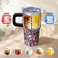 thumbnail image 6 of 20oz elephant Tumbler with Handle Daily Use Travel Car Home Cup Ideal Valentine's Day New Year Gift for Women Men elephant Lovers, 6 of 6