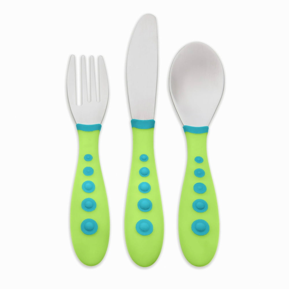 First Essentials by NUK? Kiddy Cutlery® Knife, Fork and Spoon Set, 3