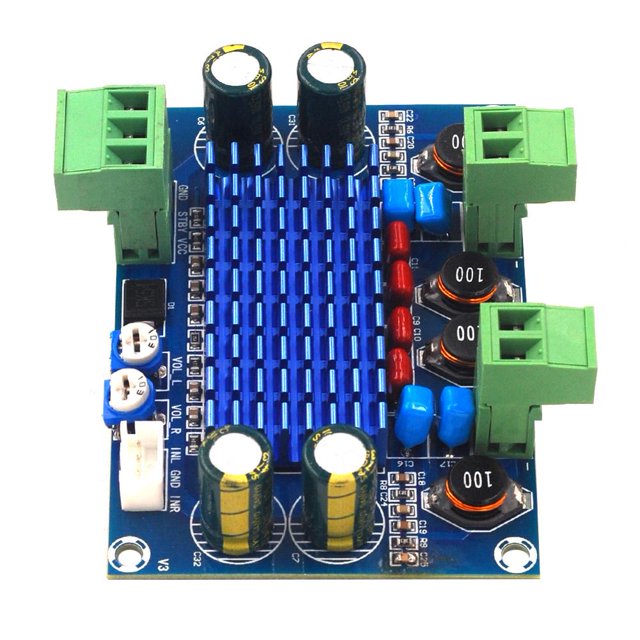 Placa amplificadora de potencia HIFI Digital de alta potencia XH-M572 TPA3116D2 salida DC 5-28V