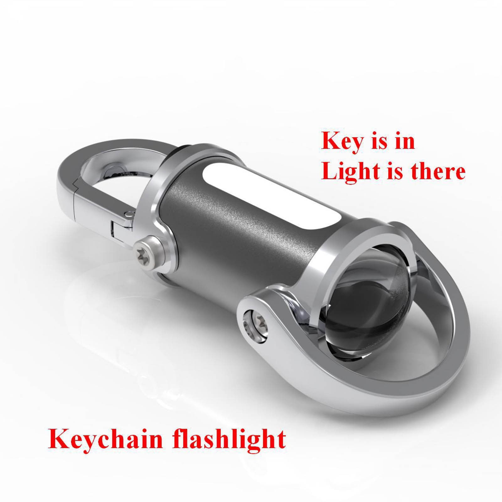 Lunxisen 3 Pcs Christmas Gift Keychain Flashlight LED Lighting for Emergency Power Outage Survival Gear Outdoor Camping Hiking Car Accessories