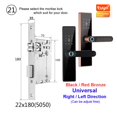 thumbnail image 2 of Door Lock, Tuya Electronic Lock Smart Door Lock Fingerprint Lock Password IC Card Key USB Charge For Smart Home ,Easy to Install, 2 of 6