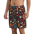 thumbnail image 2 of Kll Colorful Mexican2 Men'S Casual Summer Beach Shorts Hawaiian Shorts With Pockets-Xx-Large, 2 of 9