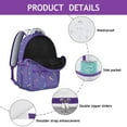 thumbnail image 4 of Colorful Polka Dots School Backpack Minimalist Dots and Geometric Pattern Design Fashion Travel Bag for Students, 4 of 4