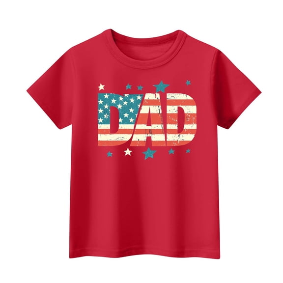 OIOLOYJM 4th Of July Shirts for Men Patriotic American Flag Fathers Day T Shirts Independence Day Casual Soft Short Sleeve Clothes for Gifts Red L