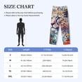 thumbnail image 4 of Lsque Vibrant Leopard In Flowers Print Men's Pajama Pants, Lounge Pant - Comfortable Home Wear,Elastic Waistband, Stylish Design-Small, 4 of 9