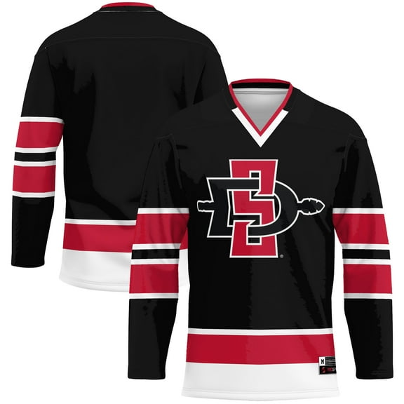 Men's GameDay Greats Black San Diego State Aztecs Hockey Jersey