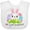 AA-White, variant on My First Easter Cute Bunny with Eggs Boys or Girls Baby Bib