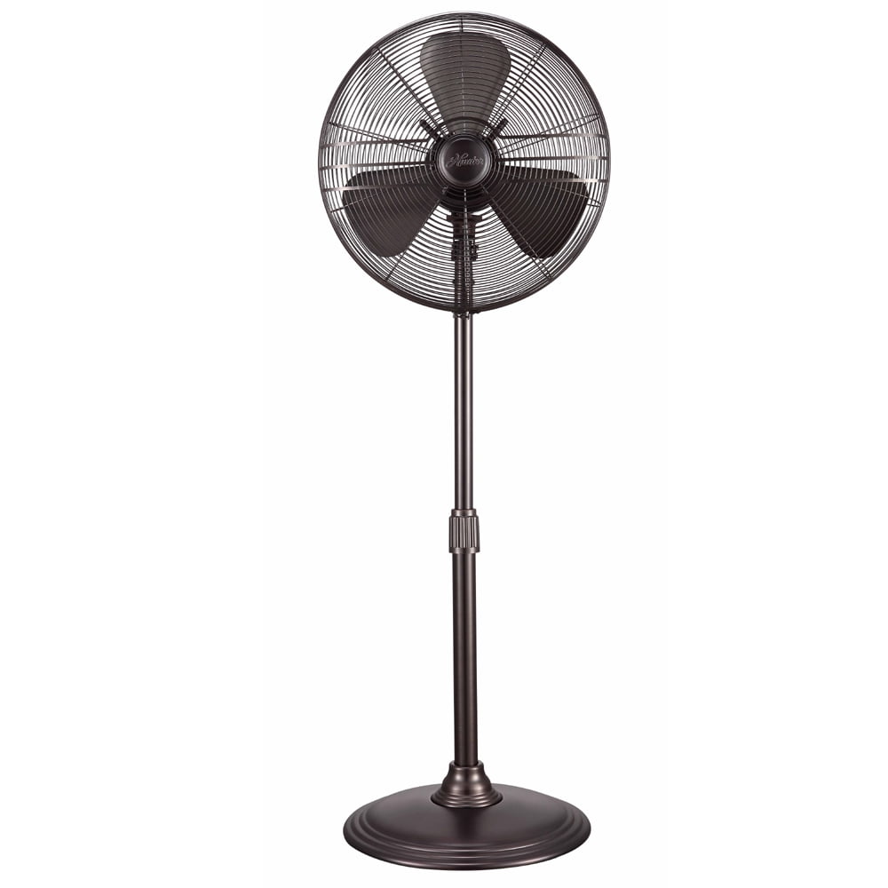 Hunter 16" Retro Pedestal Fan in Onyx Copper