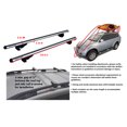 thumbnail image 6 of BrightLines 53" Universal Crossbars Roof Racks Compatible with Raised Roof Side Rails for kayak luggage ski bike carrier, a Set of 2 (Silver), 6 of 8