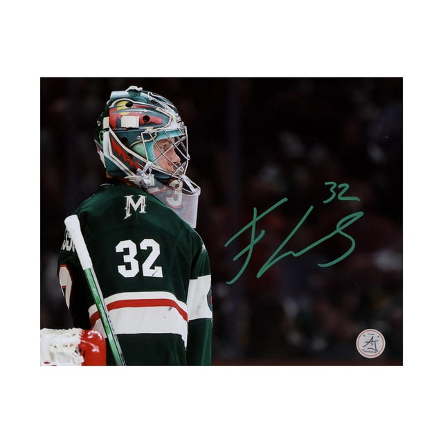 Filip Gustavsson Signed Minnesota Hockey Goalie Mask Profile 8x10 Photo
