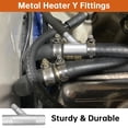 thumbnail image 4 of Cab Heater Y Fitting, Rugged 1 Inch To 5/8in Heater Hose Repair Kit Y Connector Aluminum  Replacement for  for UTV RZR SXS, 4 of 7