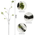 thumbnail image 2 of 38'' 4Pcs Artificial Ficus Branches Fake Greenery Stems Faux Ficus Twig Plants Green Fake Leaf Spray Green for Home Office Wedding Vase Filler Banquet Home Decoration (Green), 2 of 14