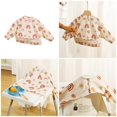 thumbnail image 2 of Baby Coverall Bib Infant Mess Proof Bib Feeding Apron Bib for Toddlers Newborn Long Sleeve Weaning Bib, 2 of 4
