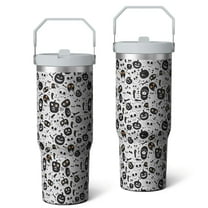 30oz Handheld Travel Tumbler with Handle – Double Wall Stainless Steel Insulated Cup, Flip Straw Lid, Leak-Proof & BPA-Free for Hot and Cold Drinks – Durable Coffee & Juice Mug Pink