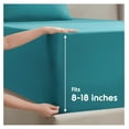 thumbnail image 4 of Split King Sheets for Adjustable Beds - 5 Piece Split King Sheets Set, Deep Pocket, Hotel Luxury, Extra Soft, Breathable and Cooling, Teal Split King Bed Sheets, 4 of 9