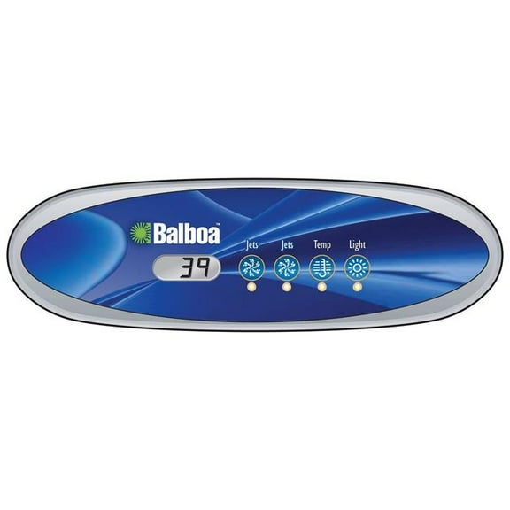 Balboa  80-11725 7 x 2.1 in. Spaside VL260 LCD Duplex Topside Control Panel with Label, Gray Trim