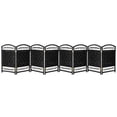 thumbnail image 3 of Red Lantern 2 ft. Short Fiber Weave Folding Screen - Black - 8 Panels, 3 of 7
