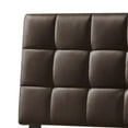 thumbnail image 2 of Faux Leather Upholstered King Size Headboard with Square Tufting, Brown- Saltoro Sherpi, 2 of 4