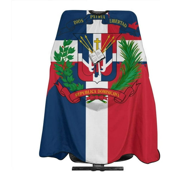 Dominican Republic Flag Map Salon Hair Cutting Cape Cloth Barber Hairdressing Wrap Haircut Apron Cloth Styling Accessory For Unisex