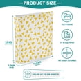 thumbnail image 4 of Haosy Hardcover 3 Ring Binder 1.5 Inch Ring Decorative Binder Organizer for Home School Office, Yellow Triangle, 4 of 10