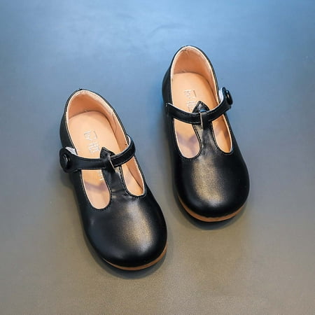 

Tejiojio Sandals Clearance Baby Girl Children s Soft-soled Baotou Anti-collision Soft-soled Small Leather Shoes Princess Shoes