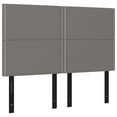 thumbnail image 4 of vidaXL Headboards 2 pcs Dark Gray 31.5"x2"x30.7"/34.6" Fabric, 4 of 76