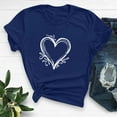 thumbnail image 2 of Goodeals Clearance,2025 Valentines Day Tees for Women Casual Girl Friend Gift T Shirt Cute Love Heart Graphic Shirts Sping Summer Short Sleeve Blouses(Blue,M), 2 of 6