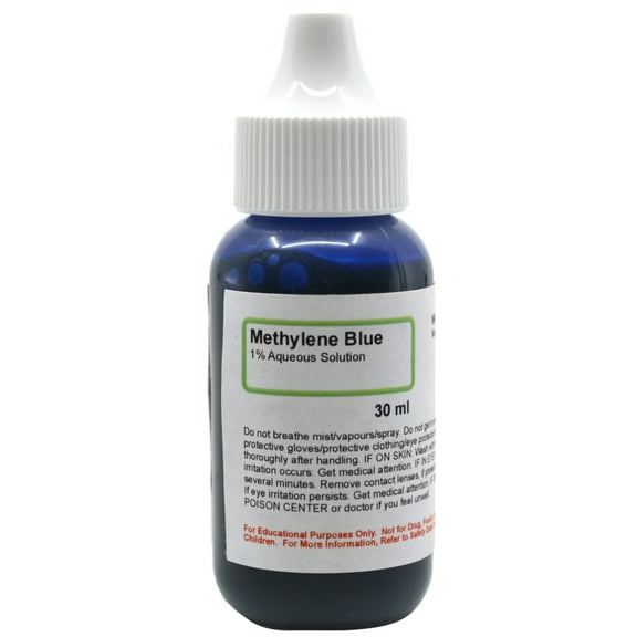 Methylene Blue, 1% Aqueous Solution, 1 fl oz (30mL) - The Curated Chemical Collection