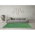 thumbnail image 3 of Ahgly Company Indoor Rectangle Abstract Turquoise Blue Modern Area Rugs, 3' x 5', 3 of 4