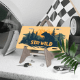 thumbnail image 3 of 1 Pcs 2D Flat License Plate Covers & Frames, Stay Wild For Decorative Front, Waterproof For Decoration Aluminum License Plate Covers & Frames Cover For Men Women, 12" X 6", 3 of 6