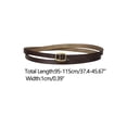 thumbnail image 3 of INSPIRE CHIC Women's Adjustable Skinny Leather Belt Fashion Narrow Belts Coffee, 3 of 4