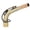 Antique Brass, variant on Suodoka Saxophone Neck Brass for Alto Sax Bend Tube Musical Instrument Accessories 2.45cm Gold 6.3 inches / 16 cm