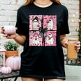 thumbnail image 5 of Pink Halloween Ghost T-Shirt, Coquette Spooky Season Tee for Girly Aesthetic, 5 of 10