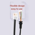 thumbnail image 1 of Professional Replacement Microphones Cable Mic Cord Wire for Yaesu FT-7800 black, 1 of 4