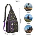 thumbnail image 3 of Steampunk Cosmic Sling Backpack - Vintage Astronomical Map Print, Fashionable Crossbody Bag for Students & Office Workers, 3 of 4