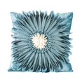 thumbnail image 1 of Funda de almohada Zulema Girasol 3D Bordada para sofá cama Azul claro 45x45 cm, 1 of 8