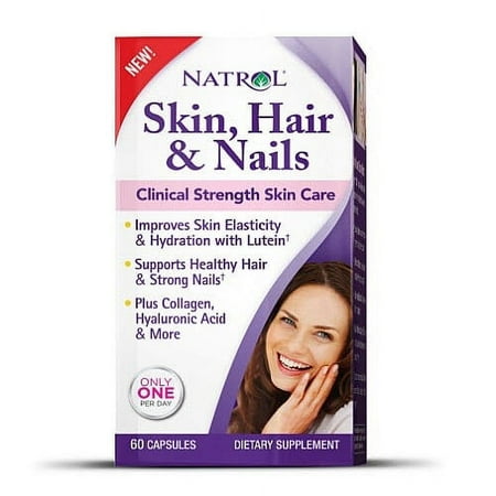 Natrol Skin, Hair, Nails with Lutein Capsules, 60 Ct