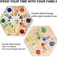 thumbnail image 2 of BESTSKY 2026 New Board Games for Family Night Double-Sided Board Design Aggravation Board Game Original Sustainable Wooden Design Board Games for Adults Style2, 2 of 6