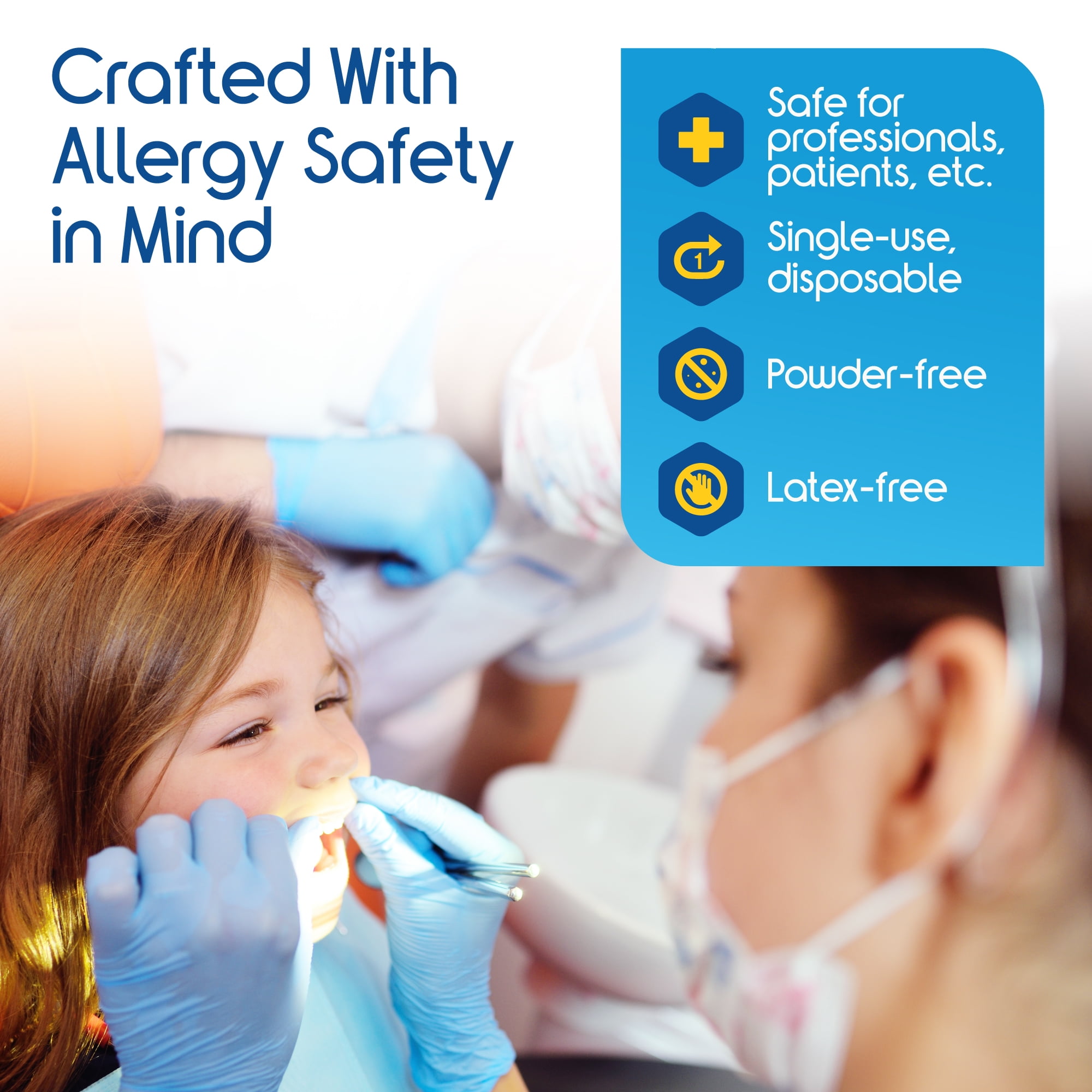 Inspire Nitrile Exam Gloves | THE ORIGINAL Quality Stretch Nitrile | 4.5 Gloves Disposable Latex Free Medical EMT (1000, Large)