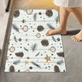 thumbnail image 3 of Rectangle Bath Rugs Plush Bathroom Carpet Mat Non Slip Bathroom Mats Hanging Clocks and Pine Cones, 3 of 5