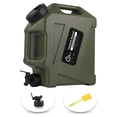 thumbnail image 1 of Contenedor de agua COOZMENT portátil de 12 litros con grifo verde militar, 1 of 8