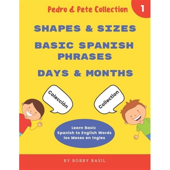 Pre-Owned Learn Basic Spanish to English Words: Shapes & Sizes - Basic Spanish Phrases - Days & Months