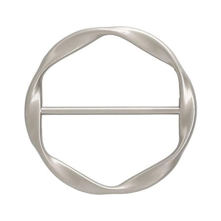T-Shirt Tie Ring Scarf Ring Clip Metal Round Brooch Pin Circle Pin For Scarve Clothes Waist belt for Valentines Day Gift