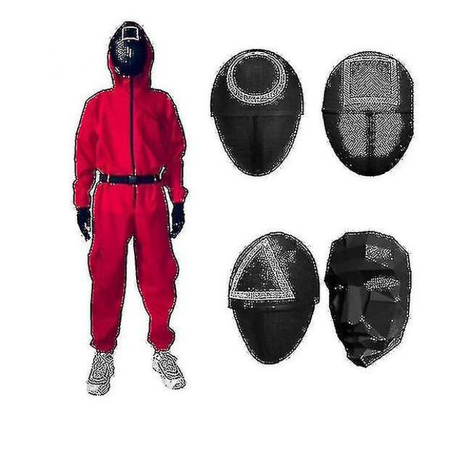 Squid Game Mask Man, Halloween Mask Squid Game Costume-1 M