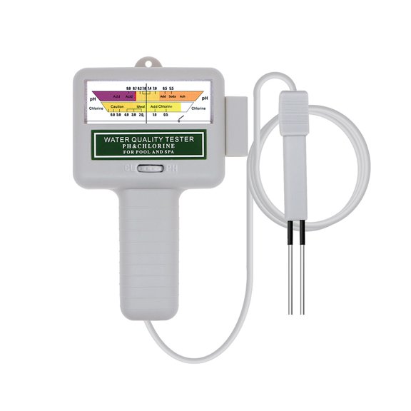 golytefs Chlorine Tester Ph Meter 2-in-1 Water Chlorine Tester Spa Swimming Pools Checker