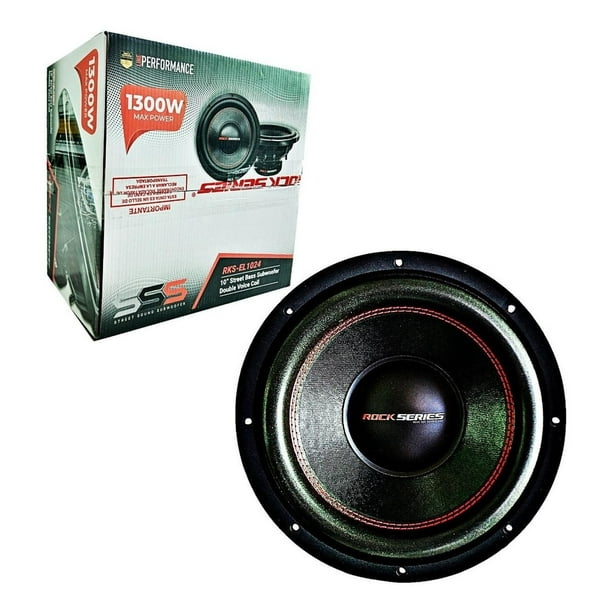 Subwoofer Doble Bobina Rock Series RKS-EL1024 350/700 Watts 10 Pulgadas 4 Ohms DVC Rock Series RKSEL1024