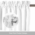 thumbnail image 6 of Hippo Sitting on The Toilet Thinking Valance Curtain Abstract Funny Animal Window Valances Rod Pocket Short Curtains Window Treatments for Kitchen Bedroom Bathroom Laundry 42" x 18", 6 of 9