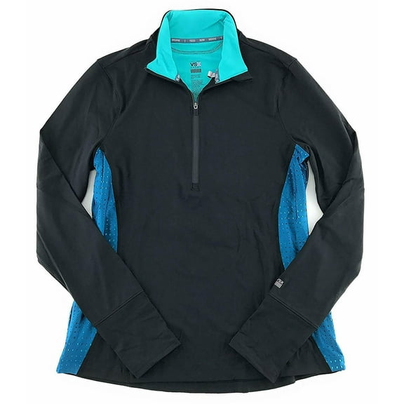 VSX Knockout Jacket Large Black Aqua Nwt