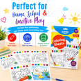 thumbnail image 5 of Pointer Kids Watercolor Painting Set with Coloring Sheets and Brush, 10 Count, 8.5 x 11 Inches, Non‑Toxic, 5 of 6