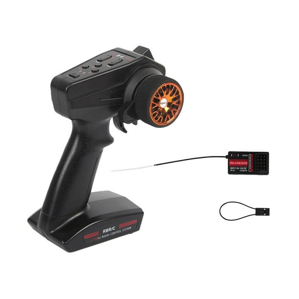 Transmisor de sistema de control remoto por radio de 2,4 G y 4 canales con receptor para RC A